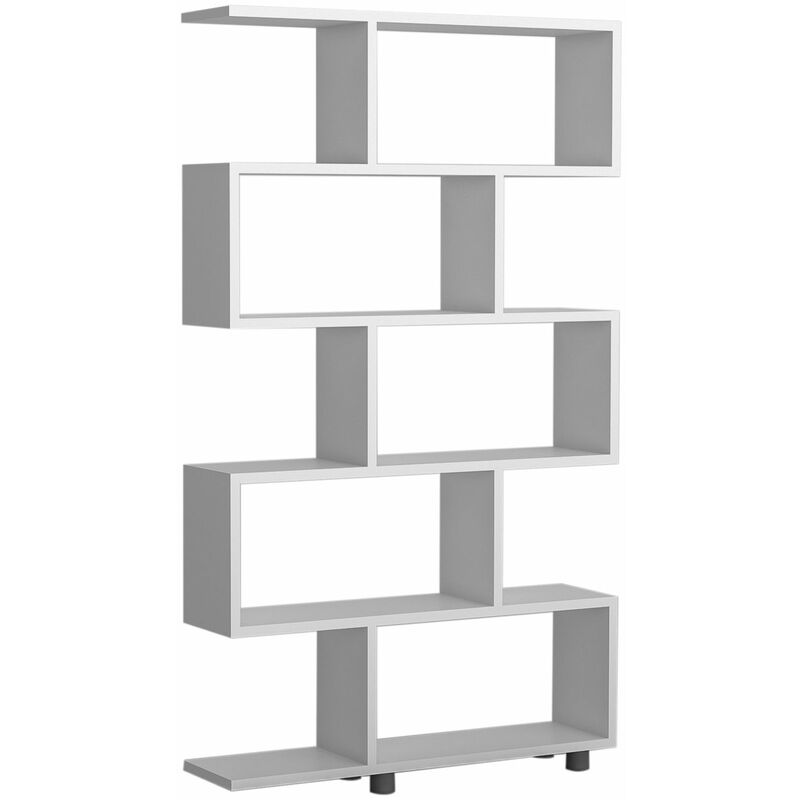 Toilinux - Bibliothèque 5 étages en panneaux de particules