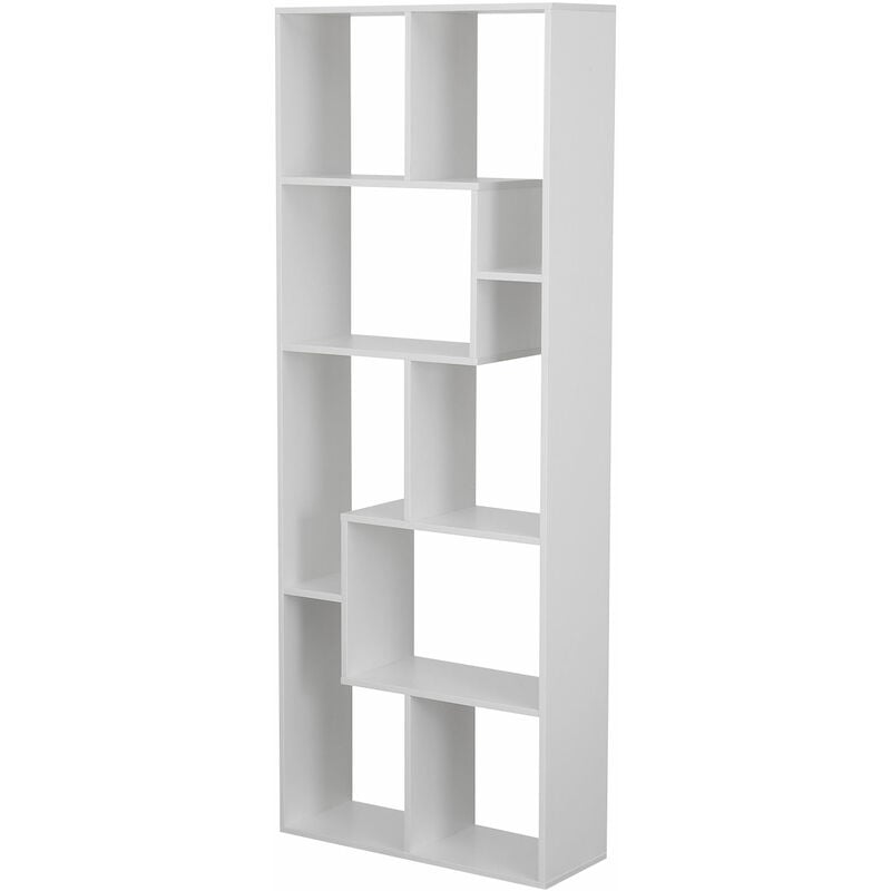 Happy Garden - Bibliothèque 8 étagères multiformes blanche jane