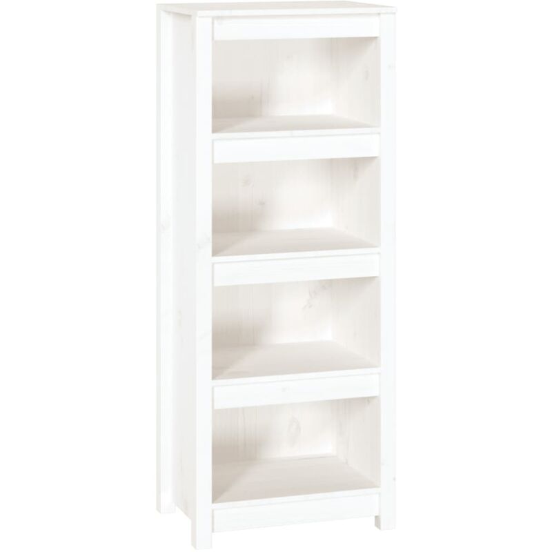 Vidaxl - Bibliothèque Blanc 50x35x125,5 cm Bois de pin massif