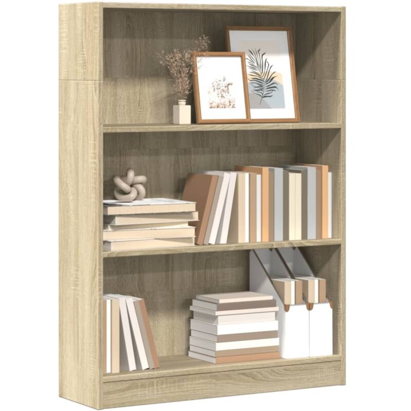Bibliothèque chêne sonoma 80x24x109 cm bois d'ingénierie Vidaxl