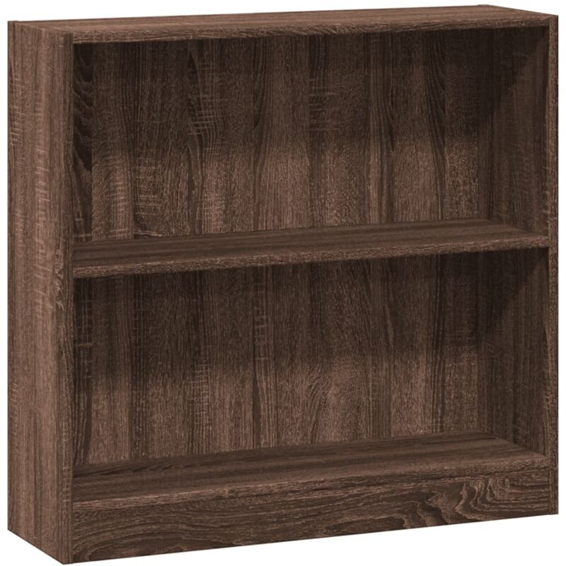 Bibliothèque chêne marron 80x24x76 cm bois d'ingénierie Vidaxl