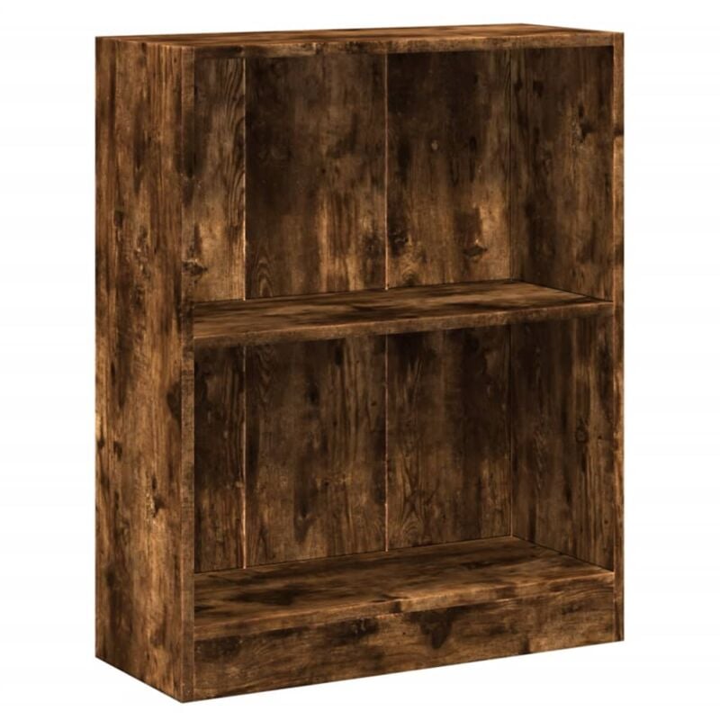 Bibliothèque Chêne fumé 60x24x76 cm Bois d'ingénierie vidaXL