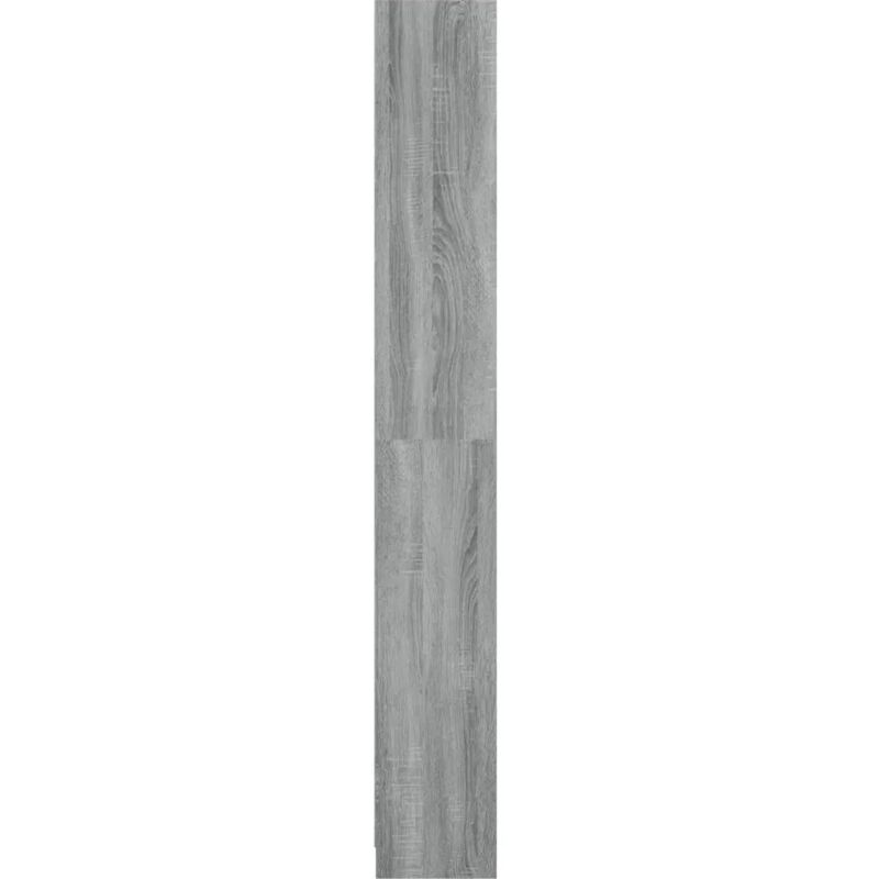 Bibliothèque 5 niveaux Sonoma gris 40x24x175 cm