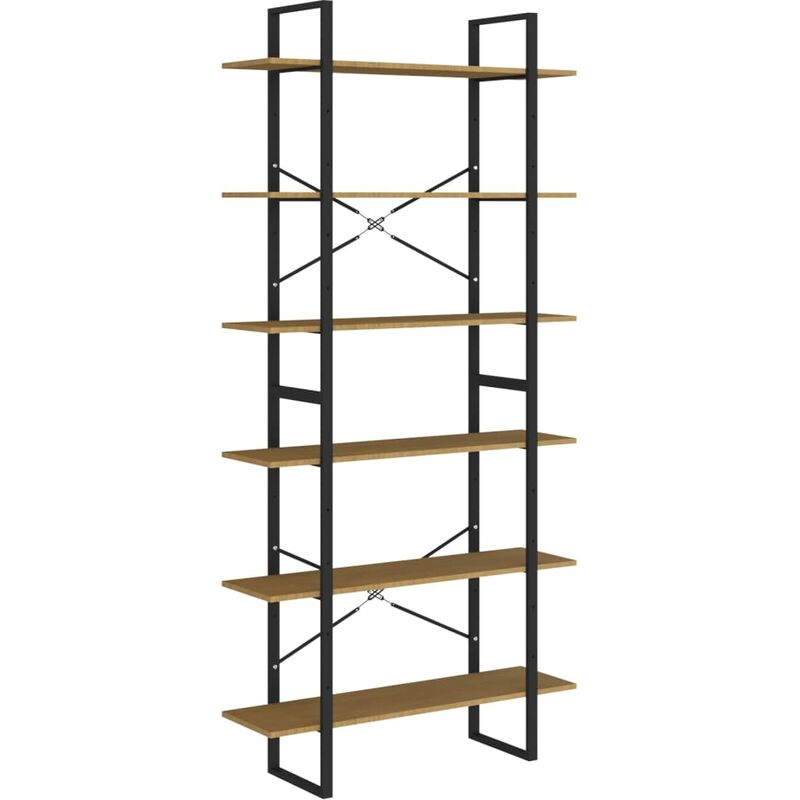Vidaxl - Bibliothèque Marron 100x30x210 cm Bois de pin solide
