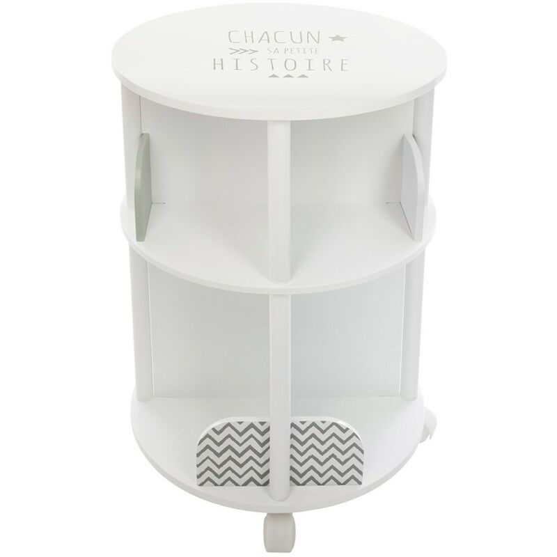 Bibliothèque ronde gris