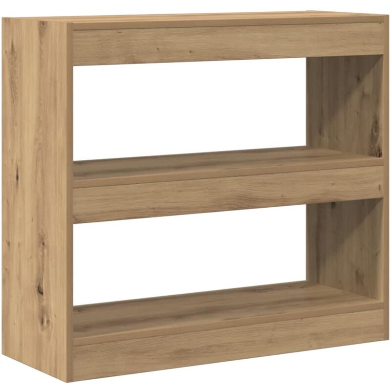 Vidaxl - Bibliothèque/Séparateur de pièce chêne artisanal 80x30x72 cm