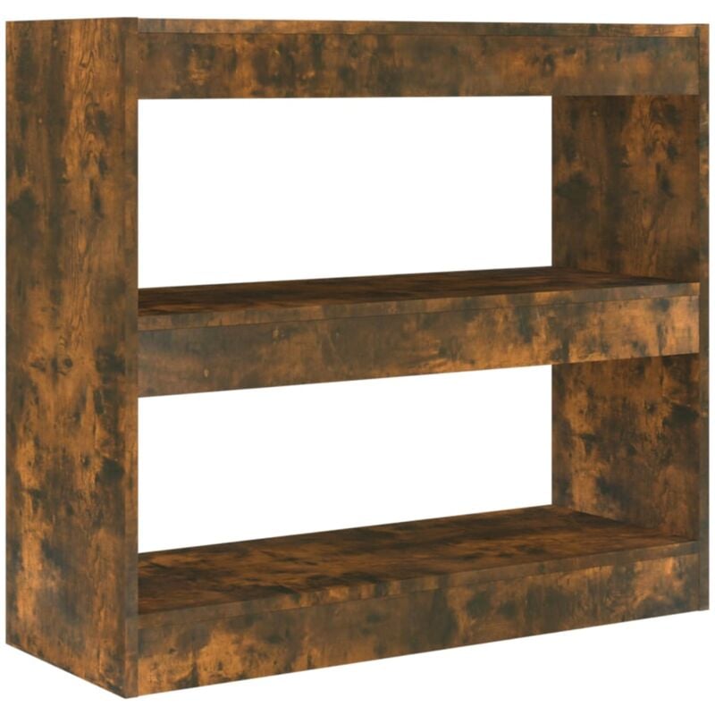 Vidaxl - Bibliothèque/Séparateur de pièce chêne fumé 80x30x72 cm
