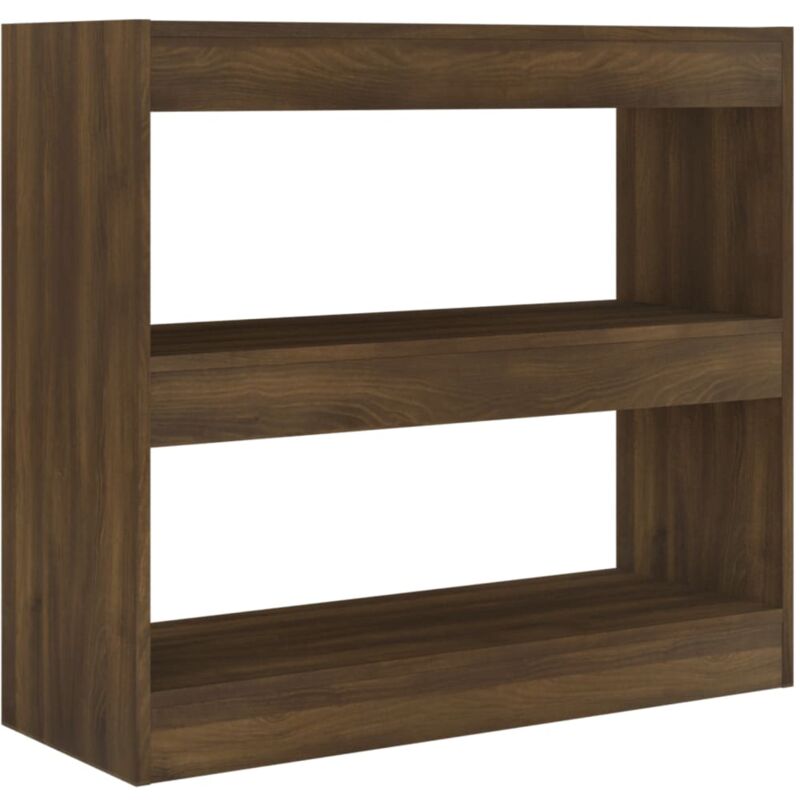 Vidaxl - Bibliothèque/Séparateur de pièce chêne marron 80x30x72 cm