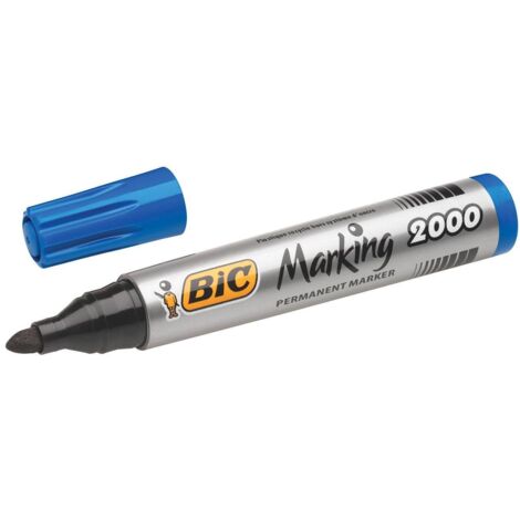 BIC 8209143 marqueur indélébile Pointe ogive Bleu 12 pièce(s)