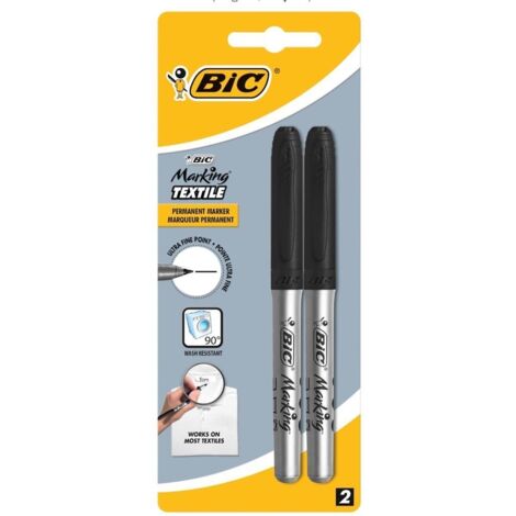 BIC 933872 marcador 2 pieza(s) Negro