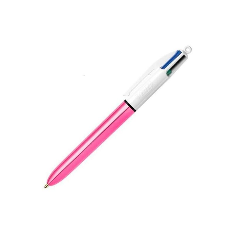 

Boligrafo cuatro colores shine rosa punta de 1 mm - BIC