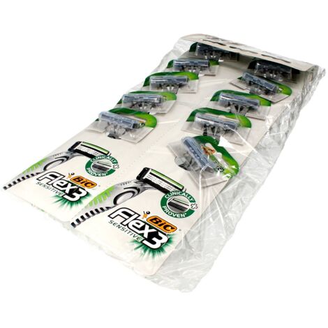BIC Flex 3 Sensitive Rasierklinge 10