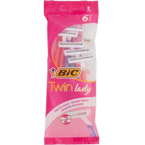 BIC RASOIO TWIN LADY 2 LAME SENSITIVE 6PZ.