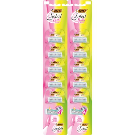BIC Soleil Bella Colores: 10 maquinillas de afeitar, afeitado suave