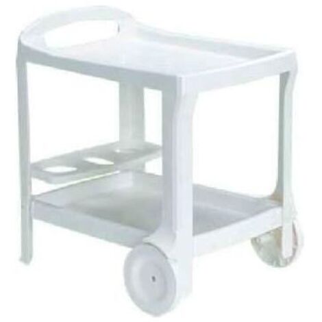 Bica Carrello Porta Vivande Borneo Bianco