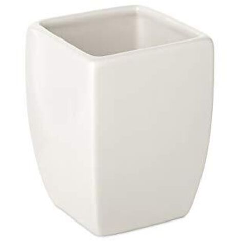 Bicchiere Bagno Thai Bianco Cm 7,5 H 10 Tatay