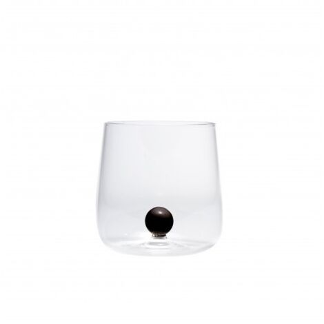 Bicchiere borosilicato Bilia Tumbler Zafferano set 6 pezzi colore Nero