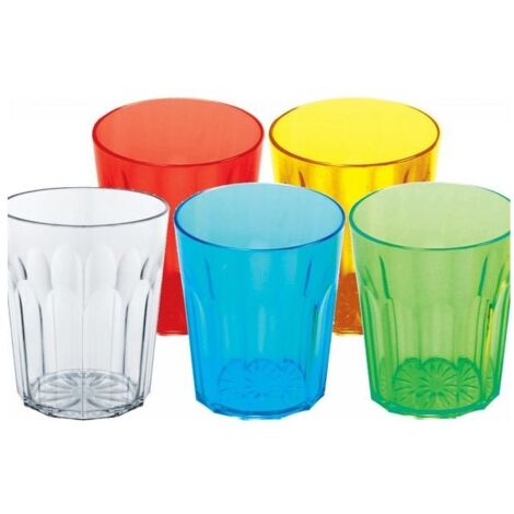Bicchiere Costolato Lt 0.30 - colori assortiti