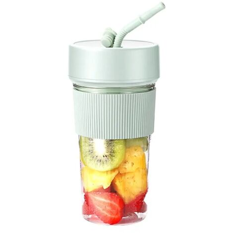 Bicchiere da miscelazione portatile con coperchio e ricarica USB.