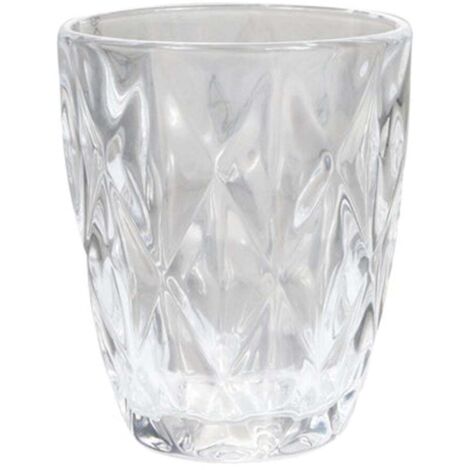 Bicchiere decorativo in vetro dettagliato da 260 ml -Giallo