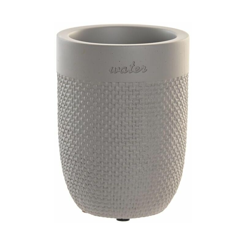 Bicchiere 8 x 8 x 10,5 cm Grigio Cemento - Dkd