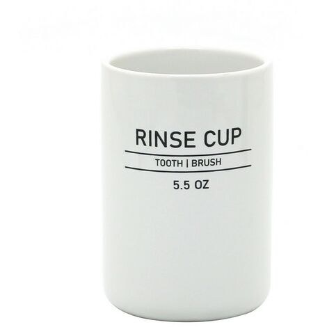 Bicchiere in ceramica bianco - serie White