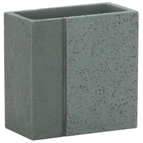 Bicchiere in poliresina grigio - serie Pietra