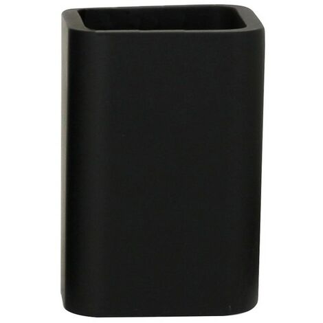 Bicchiere in poliresina nera - serie Onice