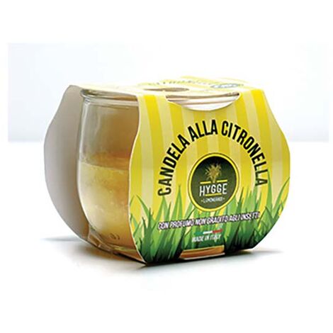 Bicchiere in vetro alla citronella