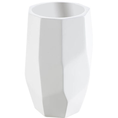 Bicchiere porta spazzolini da appoggio in solid surface di Cipì