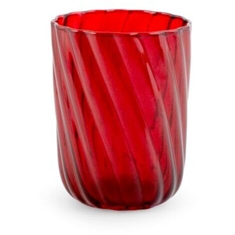 Bicchiere Vetro Borosilicato torse' rosso cl30
