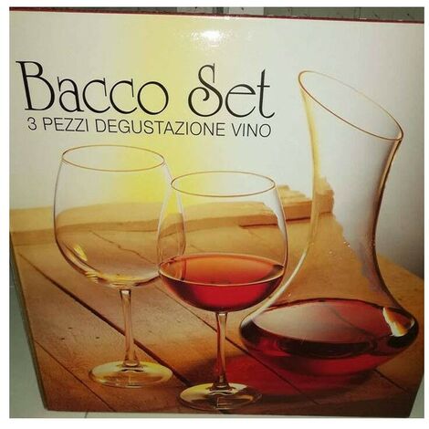 Bicchieri da degustazione 2 pezzi per vino più decanter brocca idea regalo