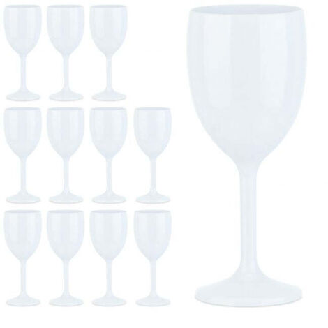 Bicchieri da vino in plastica - set da 12