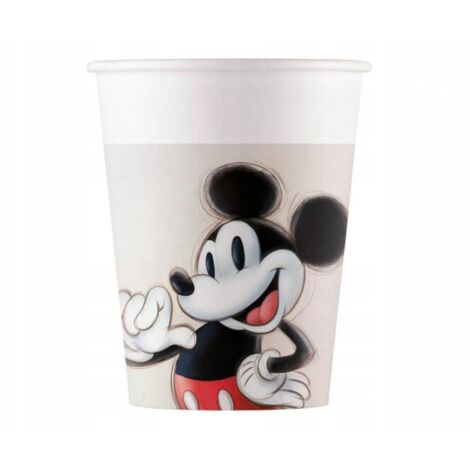 Bicchieri di carta di Topolino e Minnie da 200 ml, 8 pezzi