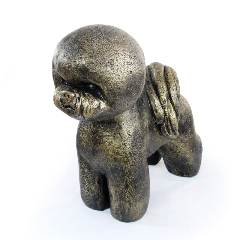 Bichon Frisé, chien de Tenerife - une statuette de chien grandeur nature, une figurine à l'échelle 1:1, une statue de jardin par Art-Dog