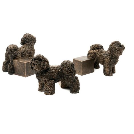 Bichon Frise Plant Pot Feet - Set of 3 - L9 x W10.5 x H7 cm