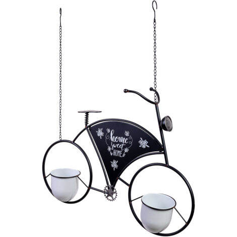 Bici decor de metal con dos cestos 85x22x98h cm