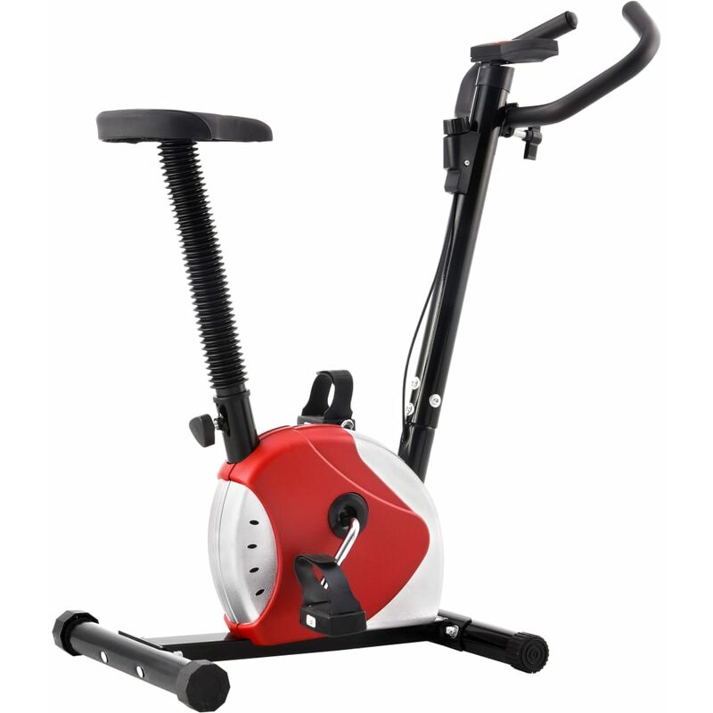 

Bicicleta estática con resistencia de cinta roja