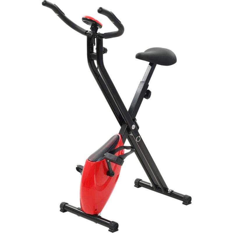 

Bicicleta Plegable Magnética Ejercicio Fitness Forma de X Negro y Rojo - Multicolor - Vidaxl