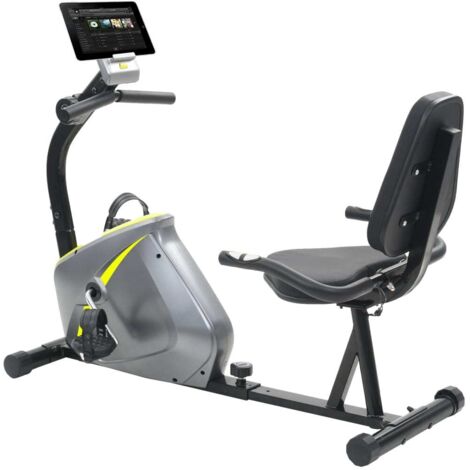 Bicicleta estática reclinada magnética con pulsómetro vidaXL