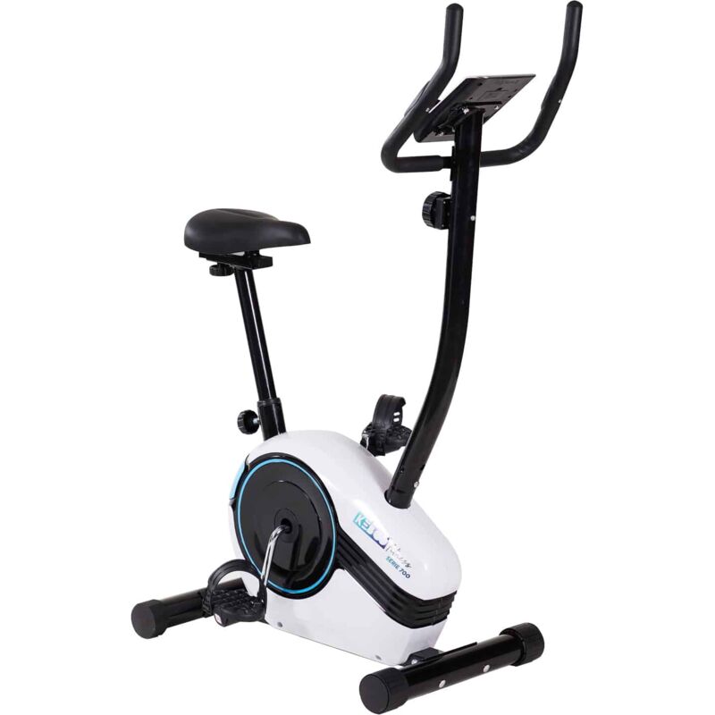 

Bicicleta Estática Serie 700 Magnética con Pulsómetro de Manillar, 8 Niveles, Asiento y Manillar Ajustables y Pantalla LCD - keboo