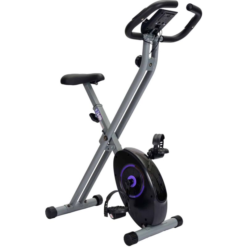 

Bicicleta Estática Plegable Serie 300 Magnética con Pulsómetro de Manillar, 8 Niveles, Asiento Ajustable y Pantalla LCD - keboo