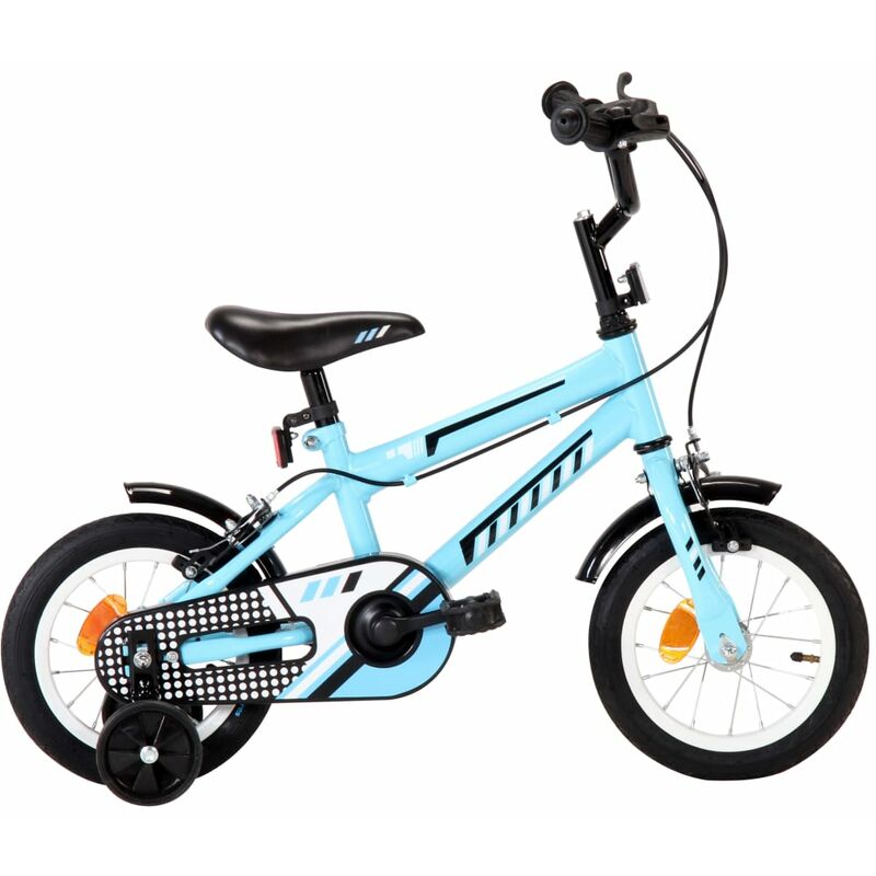 

Bicicleta para niños 12 pulgadas negro y azul - Azul - Vidaxl