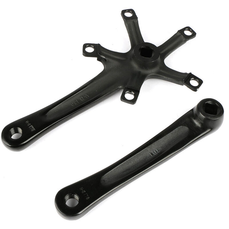 

Bicicleta plegable de aluminio hueco una manivela 170 mm BCD 130 mm Diente de manivela de bicicleta plegable, negro