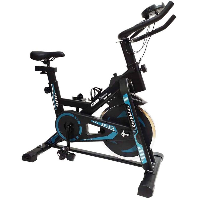 

Bicicleta Spinning Estática Serie 500 con Volante de Inercia de 13 kg Asiento y Manillar Ajustable y Pantalla LCD - keboo