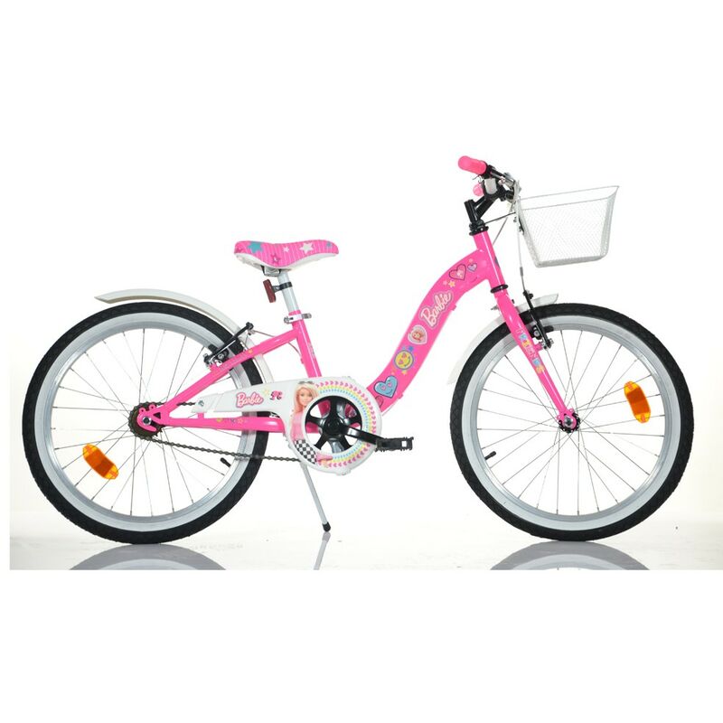 Image of Dino Bikes - Bicicletta Barbie Ruota 20 Pollici 6 7 8 anni Cavalletto Bambina Cestino Bimba