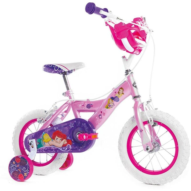 Image of Bricoshop24 - Bicicletta da Bambina Princess Ruota 12 Pollici Bici con Rotelle Freni