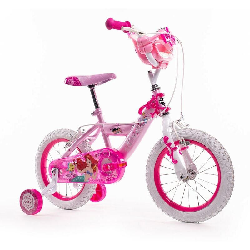 Image of Bricoshop24 - Bicicletta da Bambina Princess Ruota 14 Pollici Bici con Rotelle Freni
