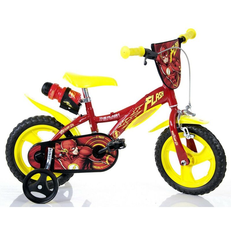 Image of Dino Bikes - Bicicletta da Bambino Flash Ruota 12 Pollici 3 4 5 anni Bimbo con Rotelle Freno