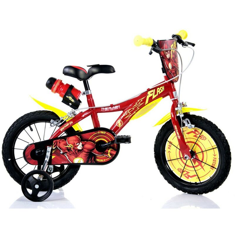Image of Bicicletta da Bambino Flash Ruota 14 Pollici 3 4 5 6 anni Bimbo Rotelle Freni
